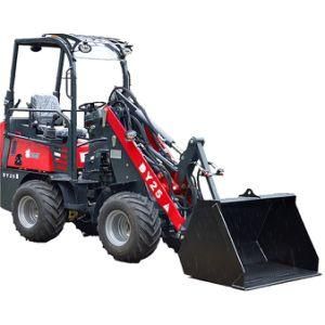 Multiple Hydraulic 4WD Wheel Loader 800kg Mini Front End Loader Dy25 Radlader for Sale