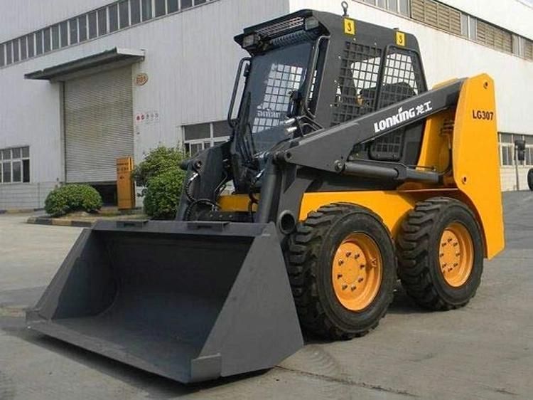 Lonking 0.43 Cbm 0.7 Ton Skid Steer Loader with Attachments (CDM307)