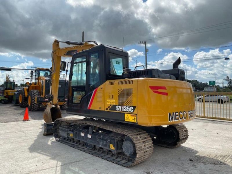 Sy135c 13.5ton Crawler Excavator Small Digger with 0.65m3 Bucket