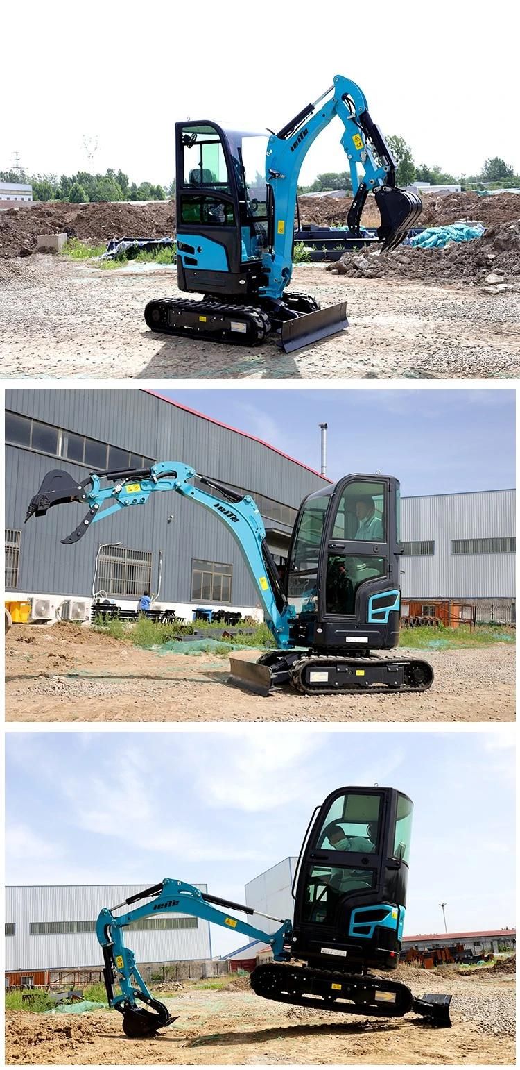 0.8 Ton 1 Ton 1.5 Ton 1.8 Ton 2 Ton Mini Excavator for Sale with Euro 5 Emission Standard EPA&CE Certificate
