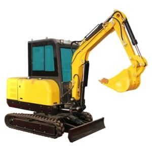 China Mini Excavator 0.8t Small Digger 3 Ton Excavator with Rubber Track
