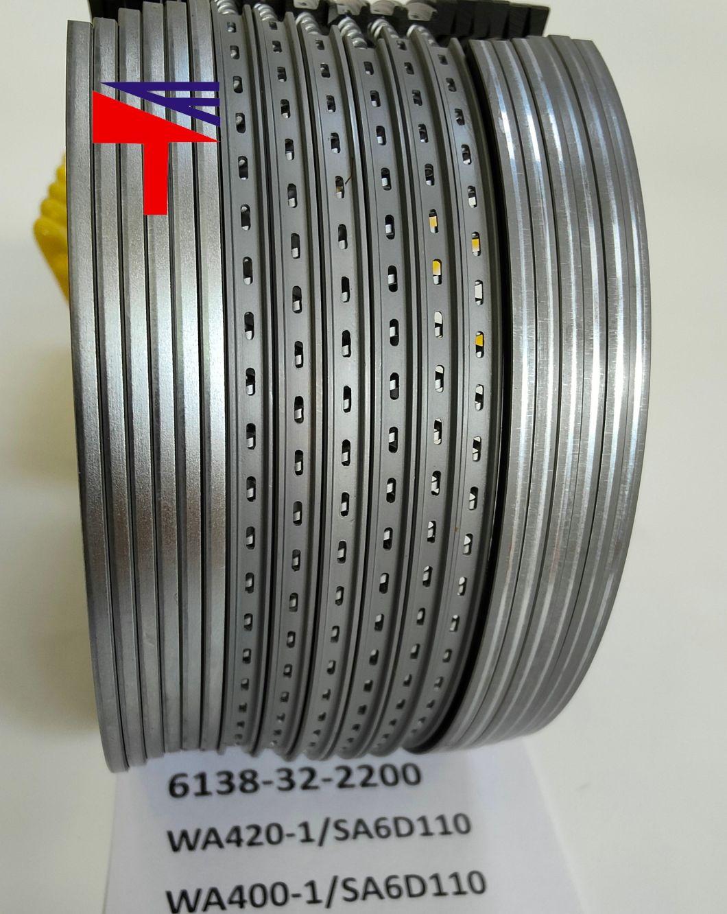 High Quality Diesel Engine Mechanical Parts Piston Ring 6138-32-2200 for Wheel Loaders Parts Wa400-1 Wa420-1 Engine Parst S6d110 Generator Set