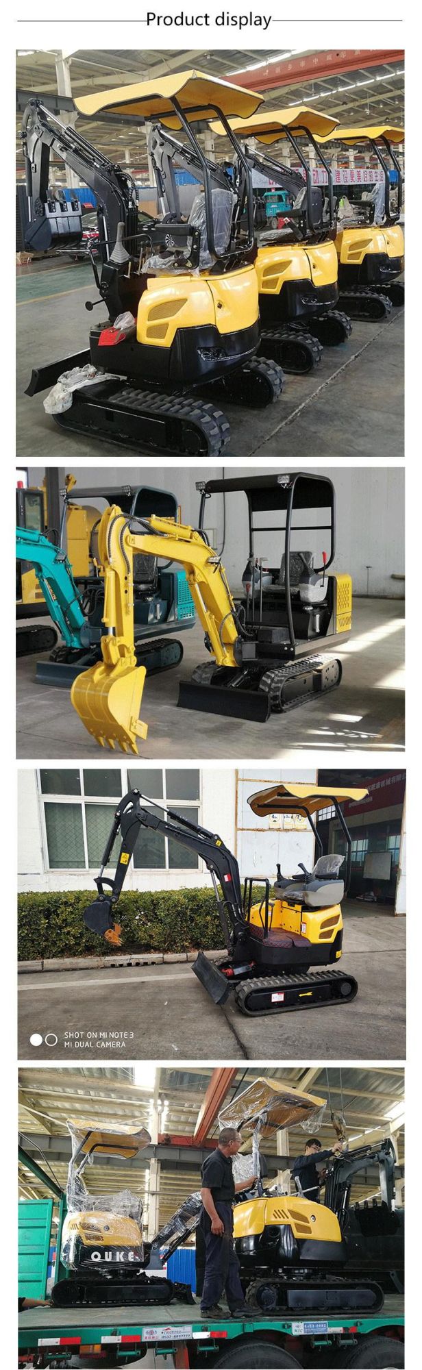 Small Hydraulic Bucket Tooth Excavator Digging Excavator 2 Ton Mini Diesel Powered Excavators