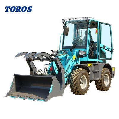 China Shangdong 0.8ton Cheap Articulated Mini Wheel Loader for Europe Marke