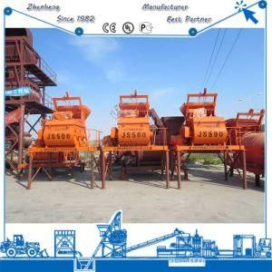 Concrete Building Site Js500 Concrete Mixer Machine Price Philippines Rubber Tire