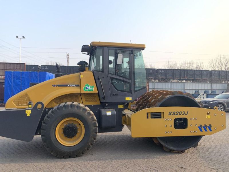 Xuzhou 20ton Single Drum Steel Road Roller Xs203j with Sheep Foot
