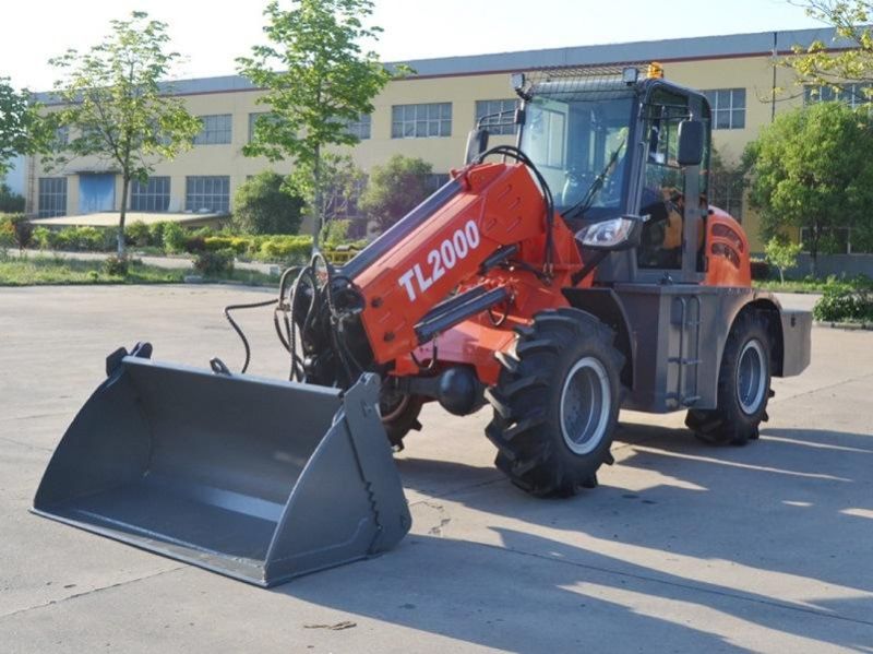 China Telescopic Boom Wheel Loader with Bucket EPA Engine Option