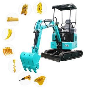 CE Certificated Europe V Standard Mini Excavator Auger 1 Ton Multifunction Digger Mini 1 Ton Mini Excavator for Sale