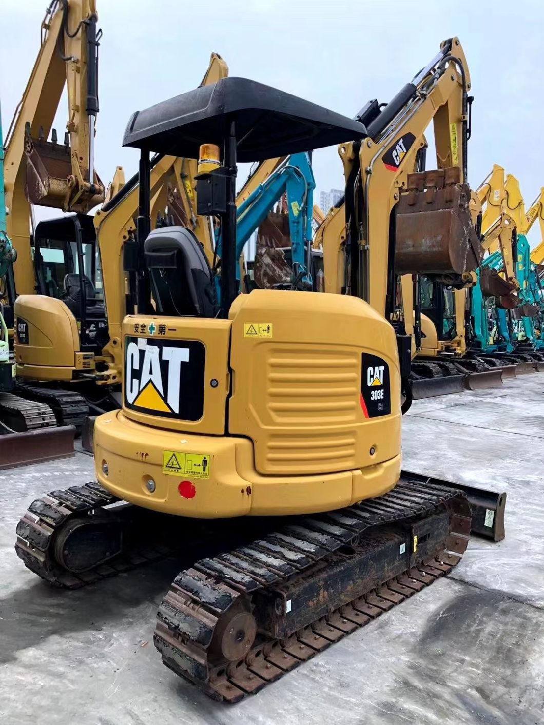 Cat 303e Good Running Condition 3 Ton Used Second Hand Mini Small Crawler Digger Excavator Excavadora Usada Excavatrice Excavators 303 305 306 307 308 Sale 5 T