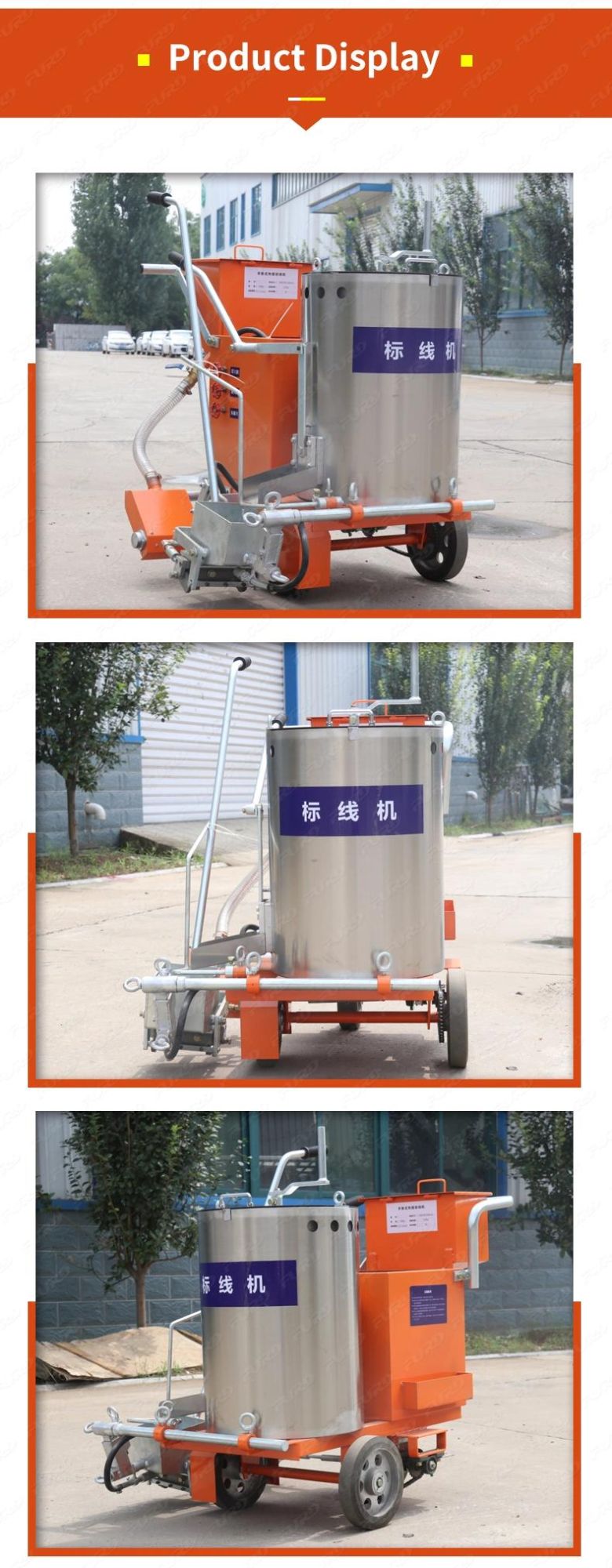 Thermoplastic Painting Road Line Road Line Painting Equipment Road Marking Machine Fhx-36