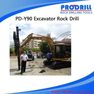 The Pd-90 Hydraulic Excavator Mounted Drill for Construction