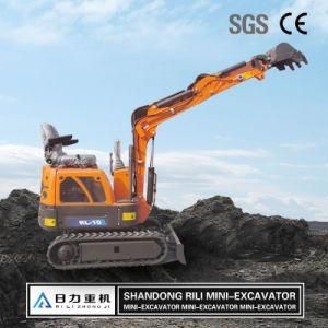 China New Garden Crawler Tractor 1ton Mini Excavator Digger Machine Price for Sale