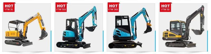 Cheap 2000kg Digging Machine Hydraulic Mini Excavator Prices 2 Ton Micro Small Digger Crawler Excavator