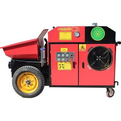 Stationary Conrete Mixer Trailer Concrete Pump/Electric Concrete Pumping Machine/Concrete Pump Trailer Electric Motor