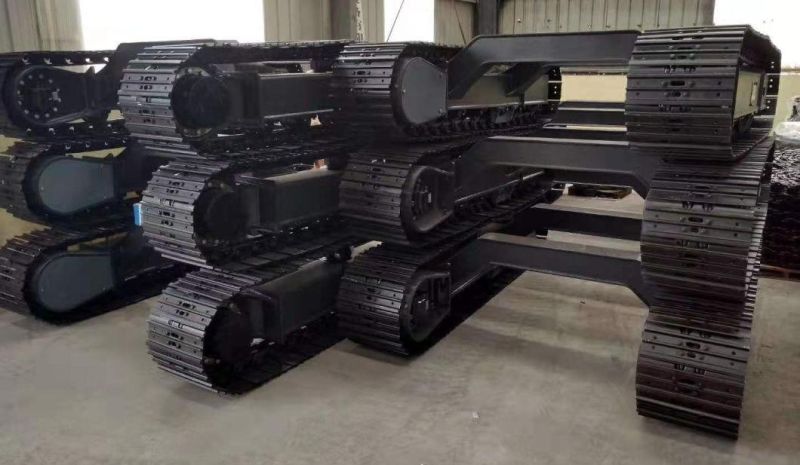 3-15 Tons Steel Track Undercarriage Chassis for Drilling Crane Crawler Machine with Hydraulic Travel Motor