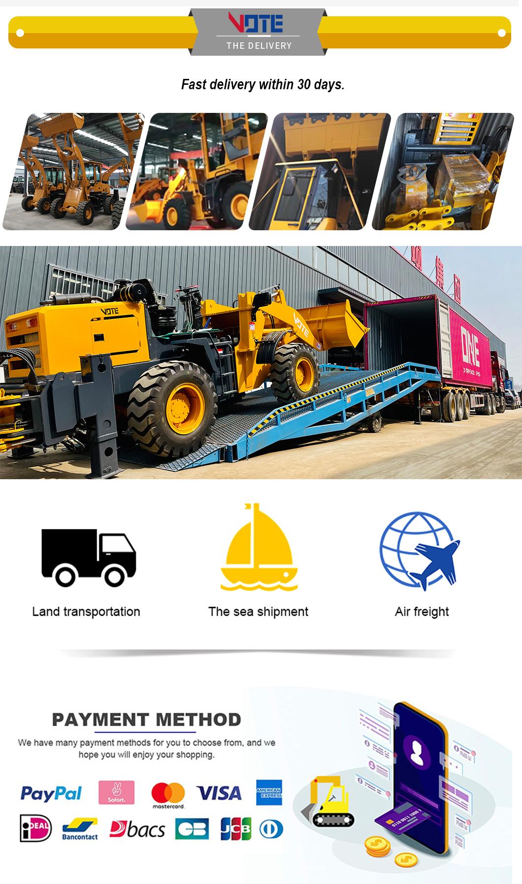 Factory Sale Various Small Wheel Front End Excavator Backhoe Loader Tractor Backhoe Price