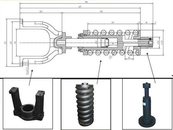 High Quality Track Adjuster U Yoke for Ex200, Ex200-1, Ex200-2/3/5