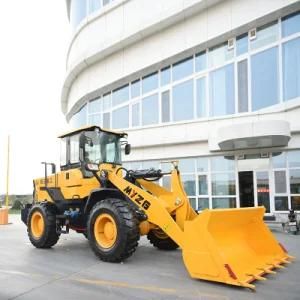 Hydraulic Front End Loader with Woods Grab Forks