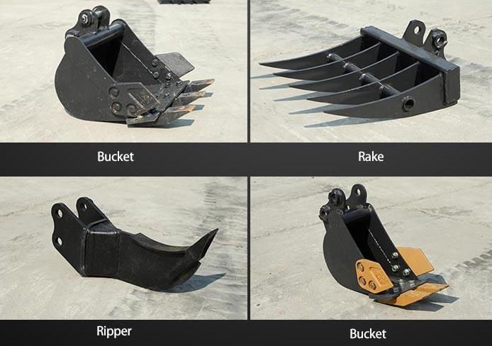 Mini Max Digging Depth 1800mm Flexible Rotation Crawler Excavator for Sale