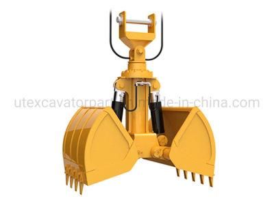 PC40 Clamshell Grab Bucket, Shell Bucket, Hydraulic Clamshell Excavator Bucket for Sale