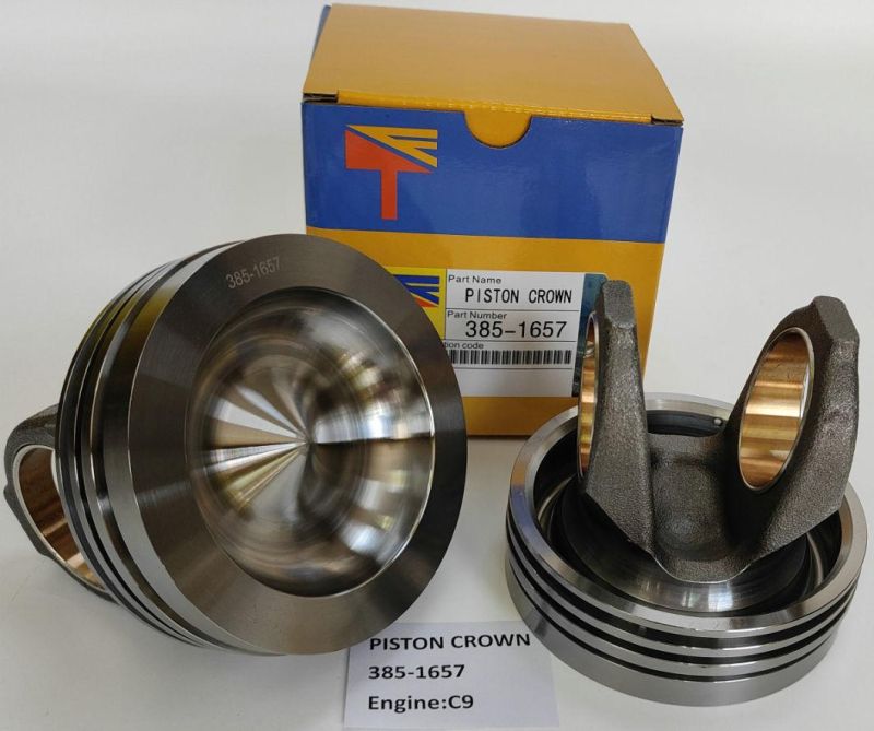 Diesel Engine Engineering Machinery Parts Piston Crown 385-1657 for Excavator E336D Building Bulldoz D6r D7r Wheel Loaders 966h Engine C9 Generator Set