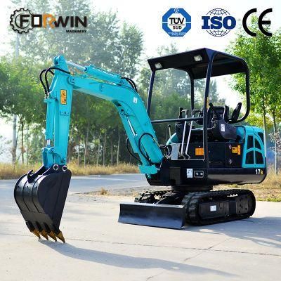 Factory Price New Forwin Crawler Small Hydraulic Micro Mini Excavator for Sale Mini Digger Machine 0.8 Ton 1 Ton 2 Ton