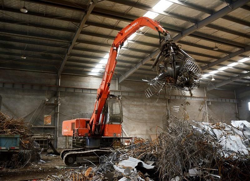 Bonny 22ton Electric Hydraulic Material Handling Machine Handler on Track for Scrap and Waste Recycling