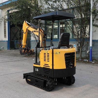 China 2t Mini Excavator with Cabin for Agriculture From Jining Factory