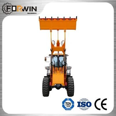 Fw958 2.4ton CE Compact Construction Agricultural Garden Farm Small Front End Mini Bucket Shovel Boom Wheel Loader with A/C and Cabin Heater
