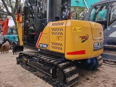 Used Sanyy Sy75c/Sy135/235-8s/235-9/215-9/215-8/235-9/235-8/135-9 Excavator/ Made in China/Sanyy Heavy Excavator 7 Tons