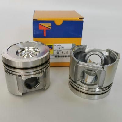 High Quality Diesel Engine Mechanical Parts Piston 6271-31-2110 for Engine Parts S6d95 S4d94 SAA4d95L-5 B3.3 Generator Set