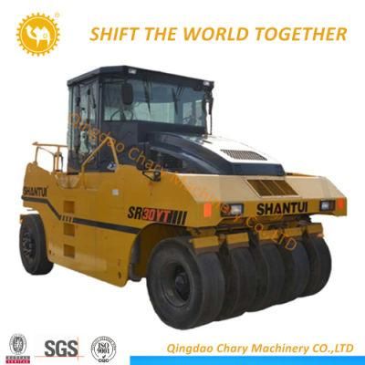 Shantui Construction Machinery New Pneumatic Tyre Road Roller Sr30t