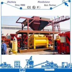 Ce Certified Mini Mixer Double Horizontal Shafts Mobile Auto Concrete Mixer Js3000