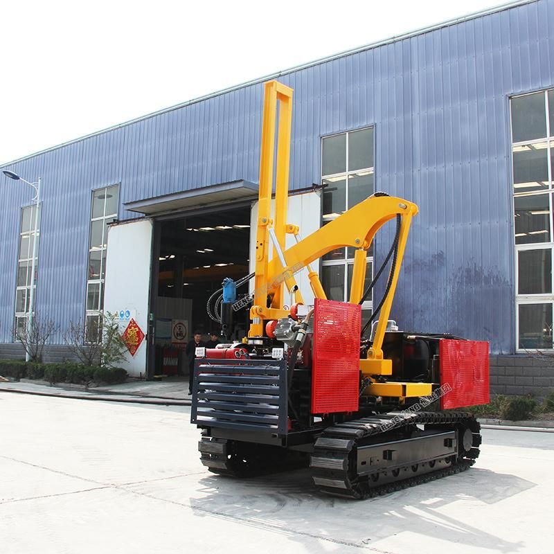 Solar Crawler Hydraulic Pile Driver Machine