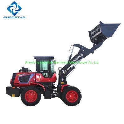 CE 2.0t Hot Sale Model Farming Construction Machinery Small Loader Wheel Loader with Variety Attachments