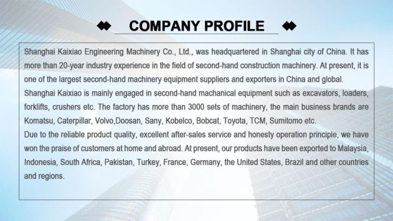 Japanese Medium Size Doosan/Kobelco/Kubota/Cat/Hitachi/Hydraulic Komatsu PC40/55/56/60-7/70-8/ Mini 4/6/7ton Small/Crawler/Backhoe/Second Hand/Used Excavator