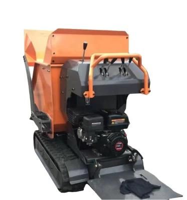 China Full Hydraulic 500kg Mini Crawler Dumper Gasoline Engine