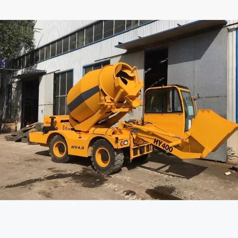 4cbm Self Loading Concrete Mixer Truck Portable Concrete Mixers Hy400
