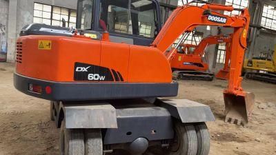 Used Second Hand Dosan Dx60W 0.21 M3 Crawler Excavator in Good Quality