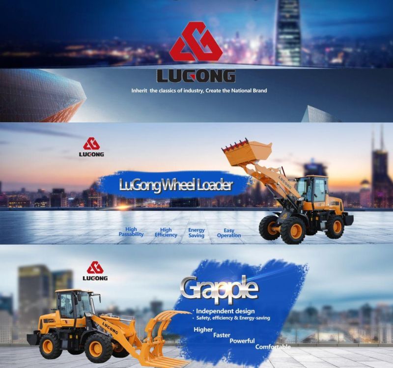 Lugong Front End Compact Wheel Loader Hydraulic Torque 2.2ton Used in Farm/Garden/Agriculture/Landscaping LG939