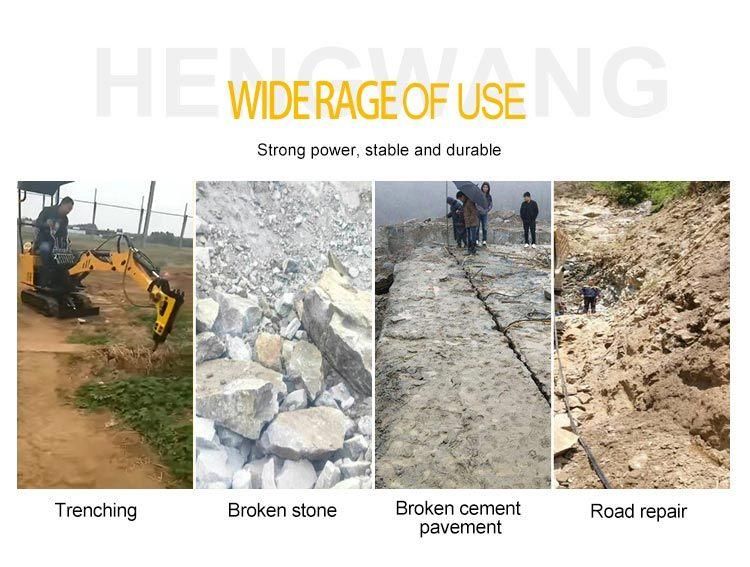 Excavating Machinery Mini Bagger Digger with Hammer