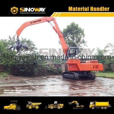 50ton Crawler Grabbing Crane Material Handler Excavator for Bulk and Loose Material Handling