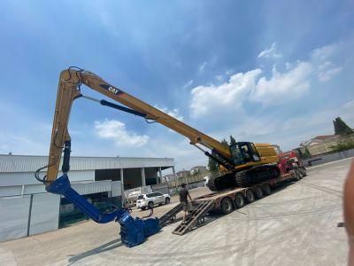 16.8-Meter Long 45-50ton Excavator Pile Driving Arm Has a Pile Driving Hammer Depth of 6-15-Meter for Sh500LHD