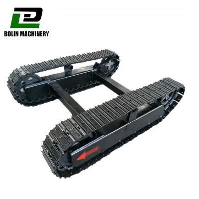 Customized High Standard Crawler Rubber Track Steel Track Undercarriage Chassis with Travel Motor