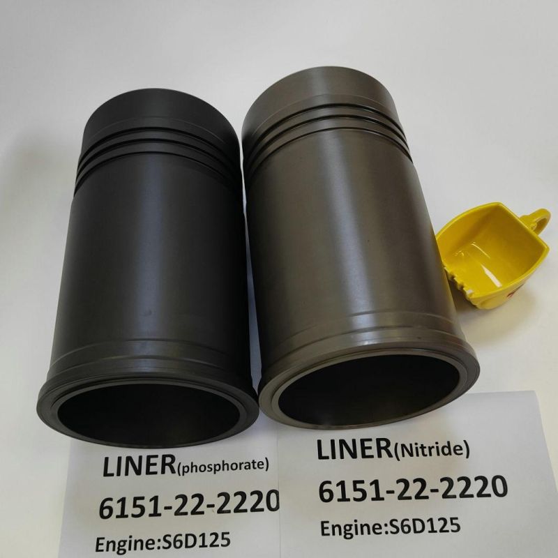 6151-22-2220 Wheel Excavator Engine Cylinder Liner 6151-22-2220 for Excavator PC400-6 Wheel Loader Wa470