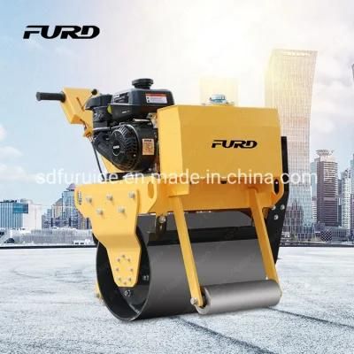 Vibrating Mini Single Drum Road Roller Compaction in Stock Fyl-600