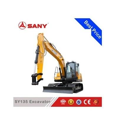 Sany Sy135 13.5ton Small Excavator Small Earth Moving Equipment