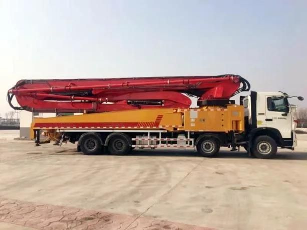 HOWO 8X4 Original 56m 58m 63m Concrete Diesel Pump Machine 58m Schwing Concrete Boom Pump Truck