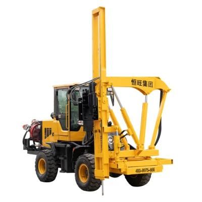 Hydraulic Wheels Highway Guardrail Pile Driver Hammer