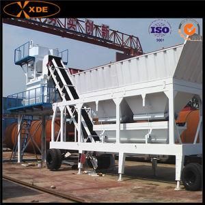 75m3/H Mobile Concrete Mixing Plant for Road Construction